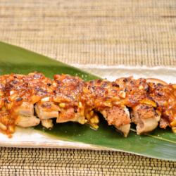 鶏のネギ味噌焼き