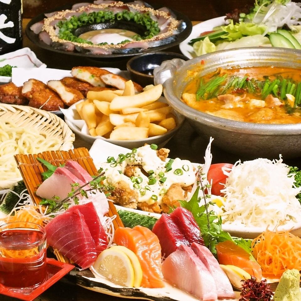 2-hour all-you-can-drink course from 3,850 yen (tax included) ◎ A famous Hakata motsunabe restaurant!
