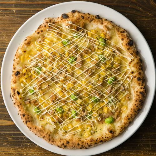 치즈 듬뿍 참치 마요콘 피자