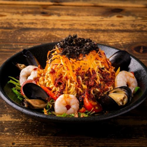 北海道のソウルフード！海鮮チョレギ風ラーメンサラダ