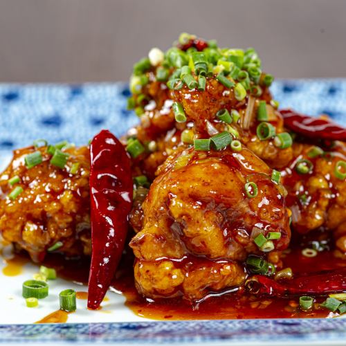 Deep-fried young chicken (Yurin sauce)