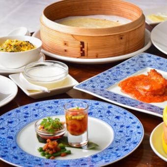 【6,000日圓套餐】氣仙沼魚翅湯和天魁著名的北京烤鴨等8道菜（僅限平日）