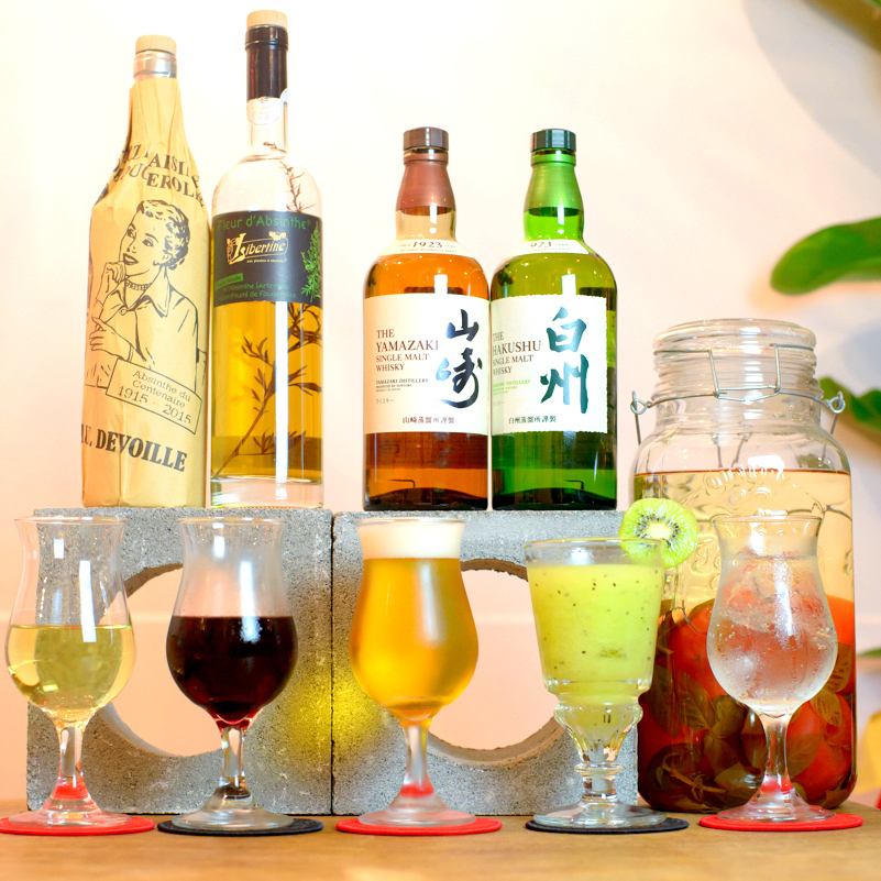 Enjoy raw craft beer and fruity cocktails ♪ Wine is also abundant ♪
