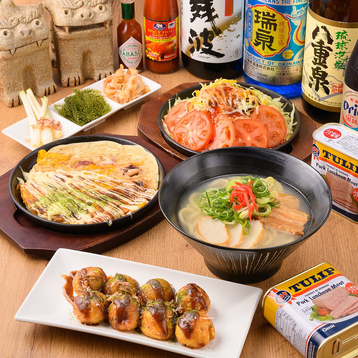 【宴会に◎】絶品たこやき＆本格沖縄料理♪
