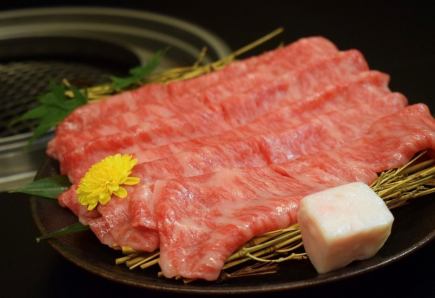 [All-you-can-eat A5 Japanese black beef.Superb sukiyaki/shabu-shabu course] 5 dishes in total: 9,800 yen (tax included)/1 serving