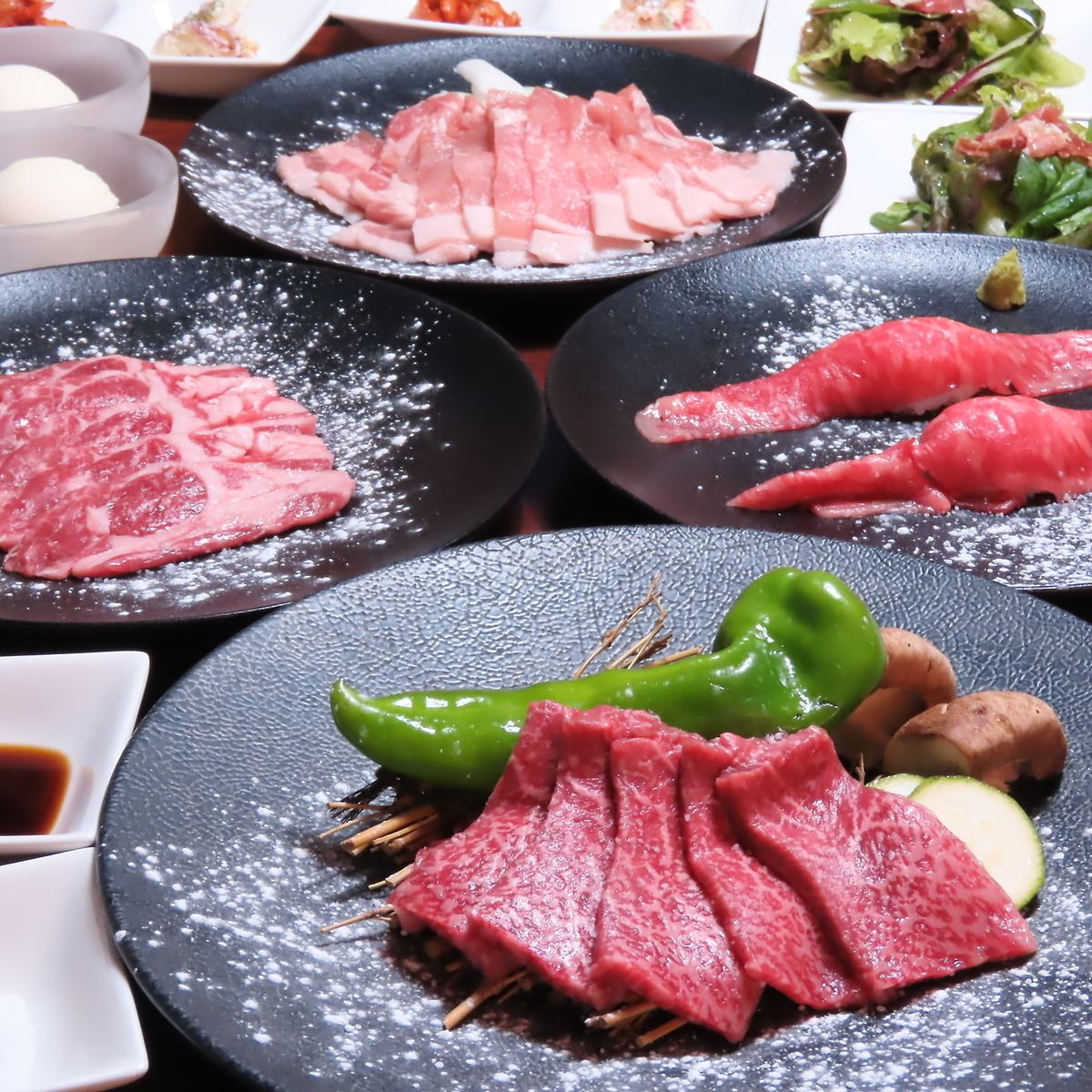 Asahikawa hideaway "Crystal Plate Yakiniku and Genghis Khan, exquisite cuisine"
