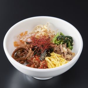 Bibimbap with soup