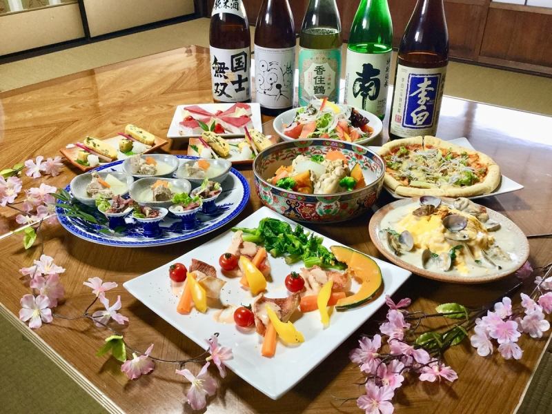 川のhotori用瀬 【 春の宴 】90分飲み放題付き