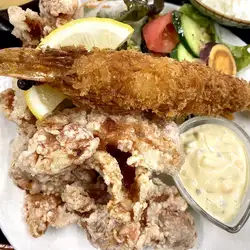 【平日限定】唐揚げ＆大海老フライ