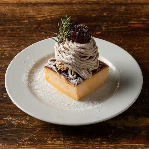 渋皮栗モンブランとカタラーナ