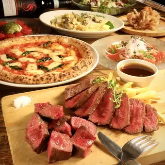 ◇豪華夏宴会◇【北海道産黒毛和牛2種食べ比べ】など全9品　生込120分飲み放題5500円→5000円