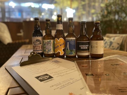 Not only Hiroshima, but also craft beer from outside the prefecture!