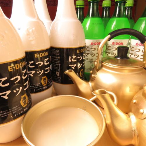 Fresh makgeolli is recommended if you want to match it with Korean food♪