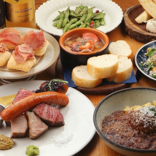 Enjoy all the charcoal and wine