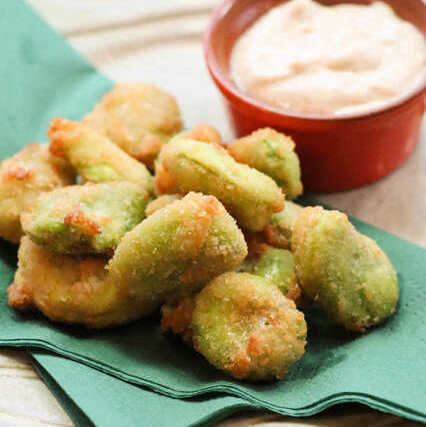 Fritters of broad beans