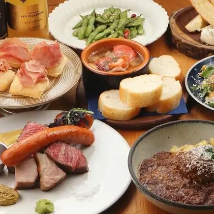 【2H飲放付】★シルバーコース★5,800円※はなれの地下のお席または、京都駅前店へのご案内