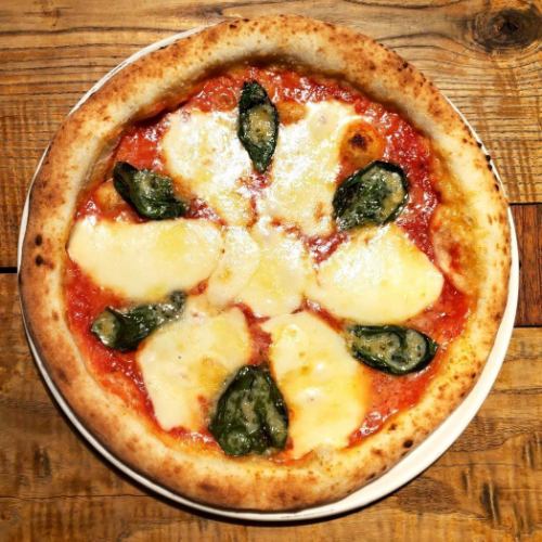 Authentic oven-baked Neapolitan pizza