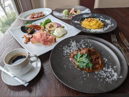 【夜トク☆予約限定】お食事を愉しむ☆選べるパスタとお肉のメインでお得なフルコースを☆全8品
