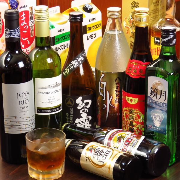 Basic alcohol available! From 385 yen (tax included)!