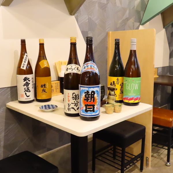 厳選した日本酒、焼酎◎