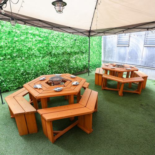 開放感のあるテラス席♪