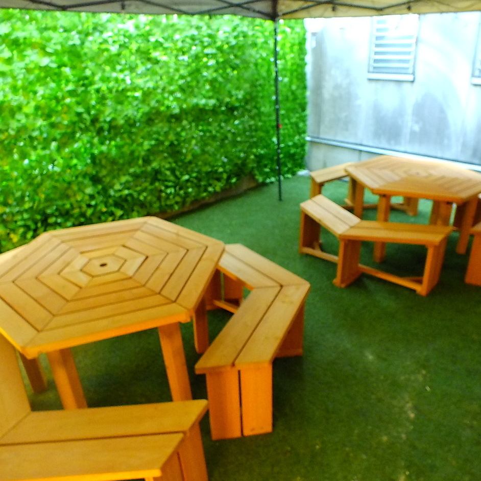 テラス席ではBBQ,ペット連れも◎