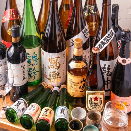 季節の日本酒やワインも