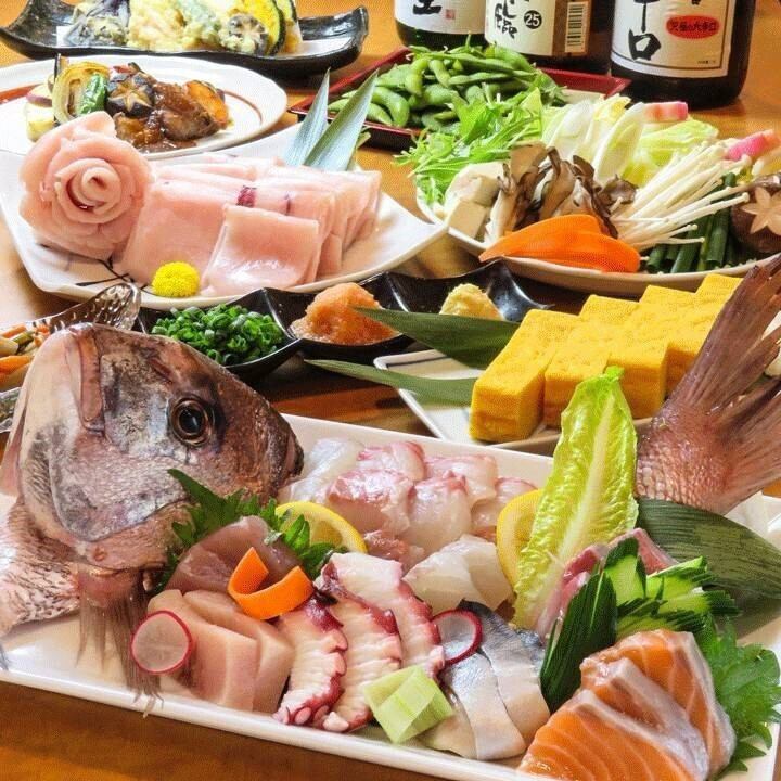 牡蠣や伊勢海老など新鮮な海鮮が味わえる3時間コースをご用意♪
