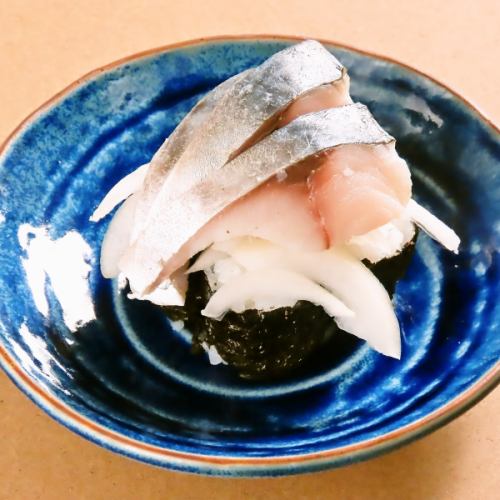 Grilled fatty marinated mackerel