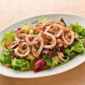 Squid and tuna salad