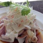 剣先イカ葱生姜の炒め物