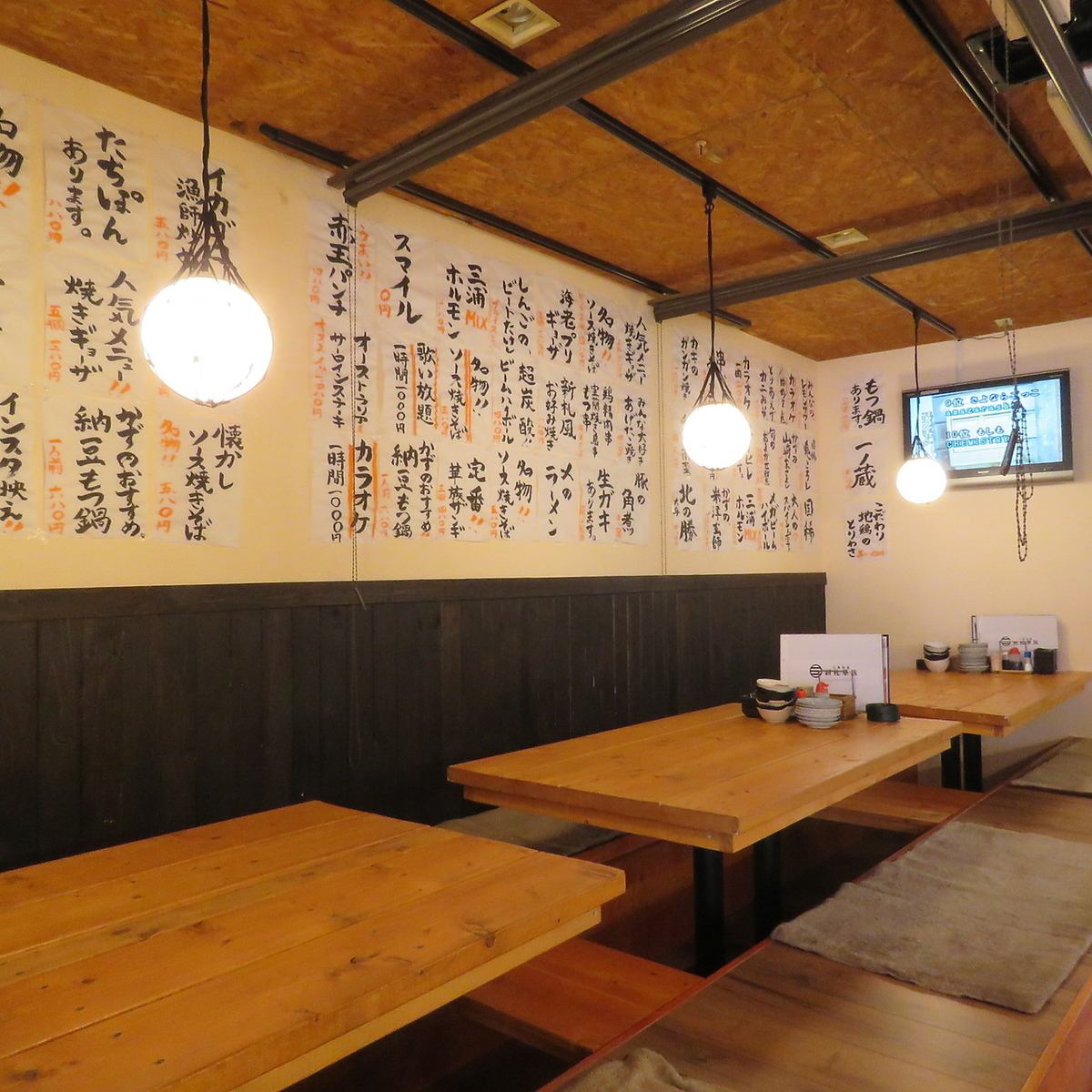 We have a private room with horigotatsu that can be used by 2 to 16 people.