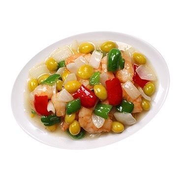 海老と銀杏の炒め