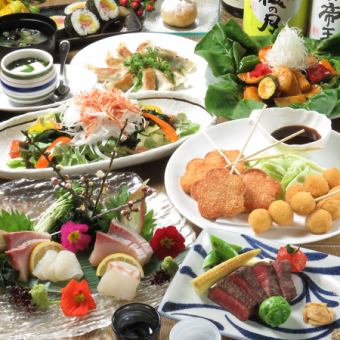 4/1から予約可‐春爛漫！蜂ヤ名物ステーキと鉄板満喫 120分飲み放題付き6,000円コース（全9品）