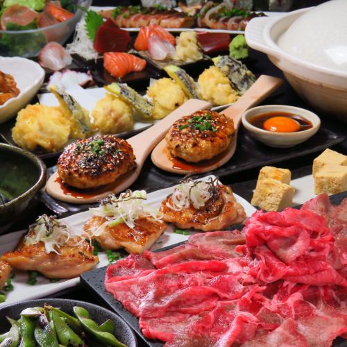 宴会的推荐套餐也很多!从3,980日元到5,000日元(含税)，有适合您预算的套餐。