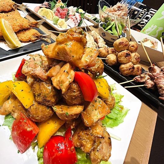 【6・7・8月限定】ボリューム満点！！夏の宴会コース3,980円(税込)★120分飲放題付