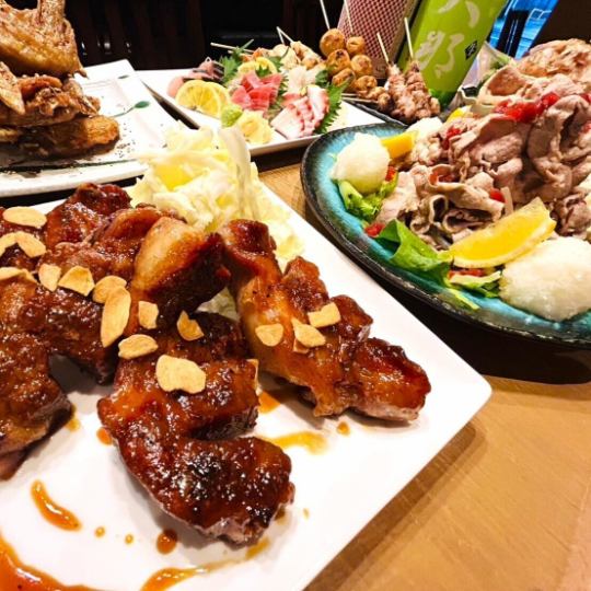 【6・7・8月限定】夏食材の満足コース4,480円（税込）★120分飲放題付