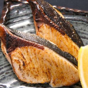 Charcoal grilled yellowtail