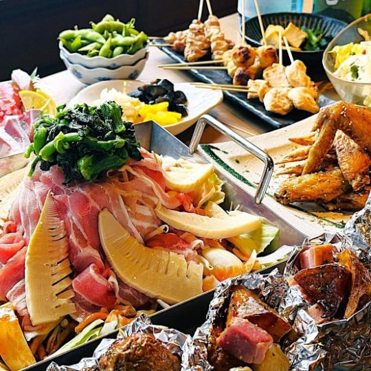 [March, April, and May only] Spring Ingredients Satisfaction Course 4,480 yen (tax included) ★ 120 minutes of all-you-can-drink included