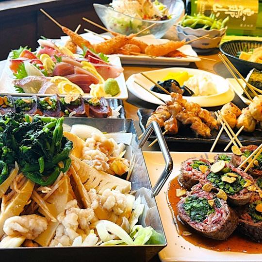 [March, April, and May only] Robata Kabuto ★ Spring Luxury Course 5,000 yen (tax included) ★ 120 minutes of all-you-can-drink included