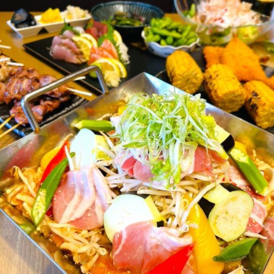 【6・7・8月限定】夏食材の満足コース4,480円(税込)★120分飲放題付