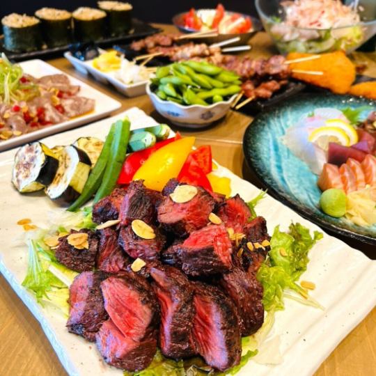 【6・7・8月限定】炉端かぶと★夏の贅沢コース5,000円(税込)★120分飲放題付