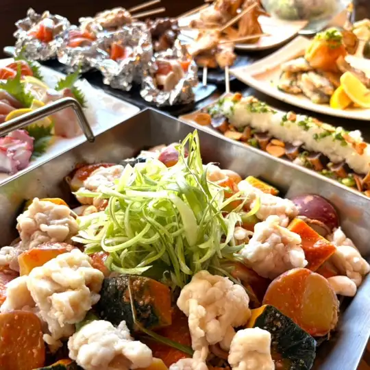 [Limited to September, October, and November] Luxurious! Autumn Vegetable and Beef Offal Teppanyaki Course 6,000 yen (tax included) with 120 minutes of all-you-can-drink