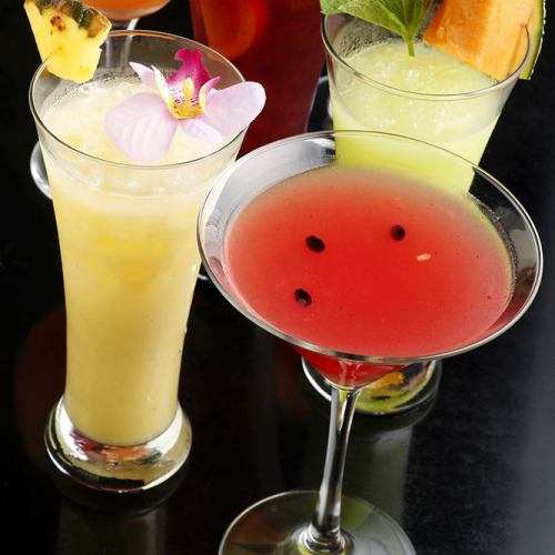 Fresh fruit cocktail