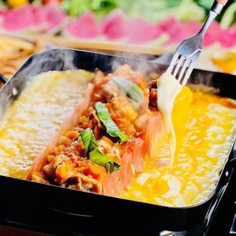 [午餐宴會♪] 30種小吃和山肉塔的無限暢飲方案 2,500日元
