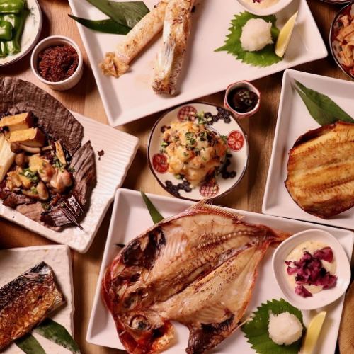 Enjoy robata in a stylish space