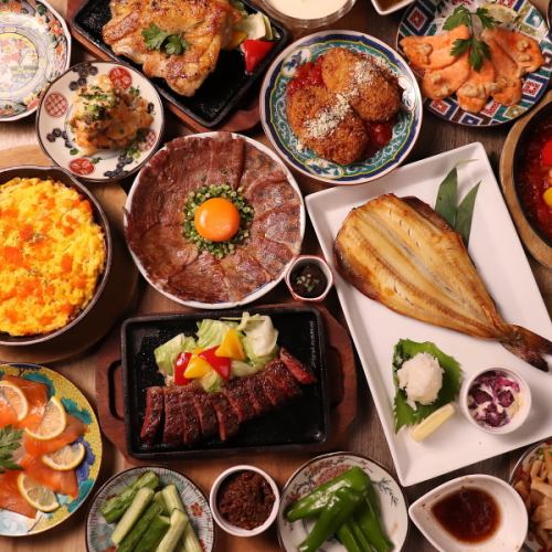 All-you-can-drink courses featuring oysters and Japanese Black beef start from 3,500 yen