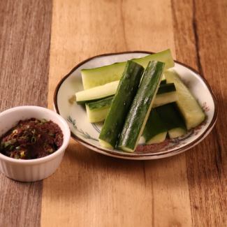 ネギ味噌キュウリ