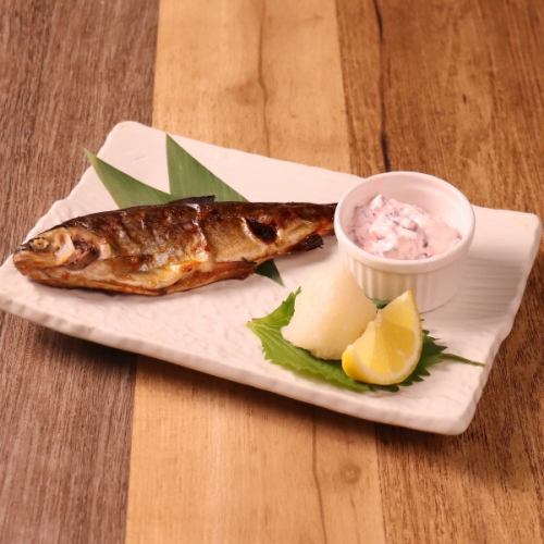 ニジマスのしょうゆ麹漬け焼き