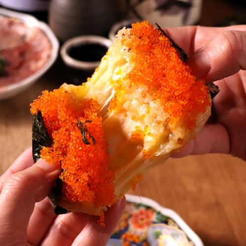 鉄板チーズ焼きおにぎり！